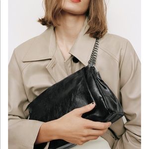 Rock style flap shoulder bag